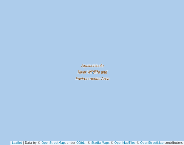 walking in Apalachicola River Wildlife and Environmental Area map in Eastpoint