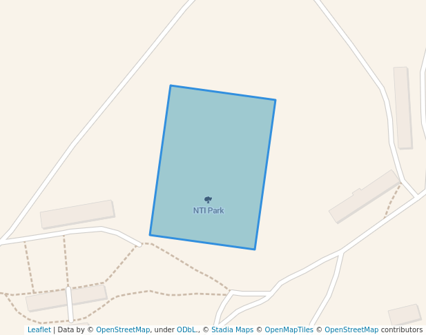 walking in NTI Park map in Nkoranza