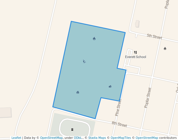 walking in Drawdy Park map in Winnsboro