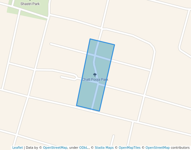walking in Chatt Pooja Park map in Gorakhpur