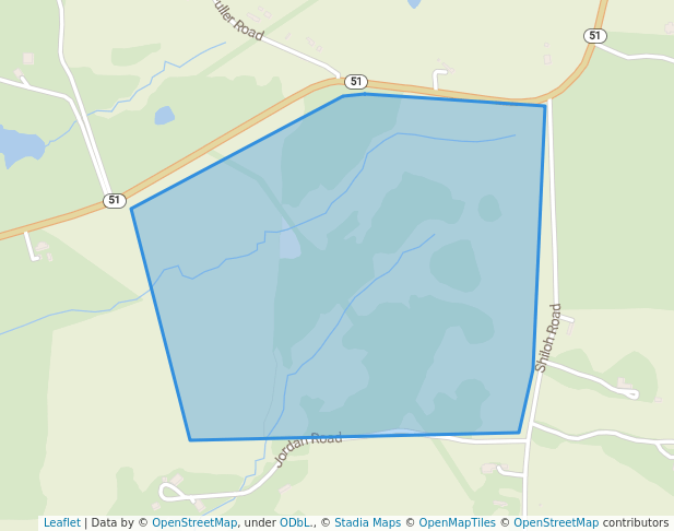 walking in Terre Noire Preserves map in Arkadelphia