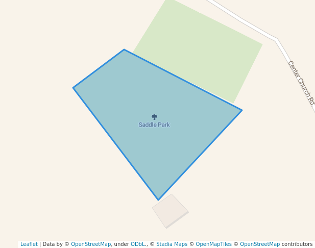 walking in Saddle Park map in Stephens