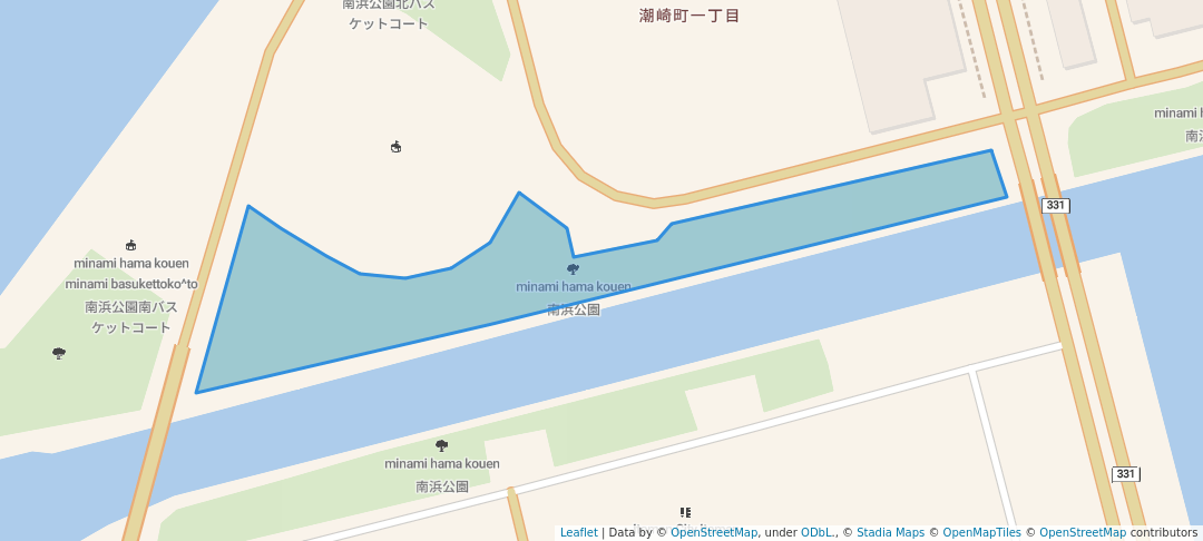 walking in 南浜公園 map in Itoman