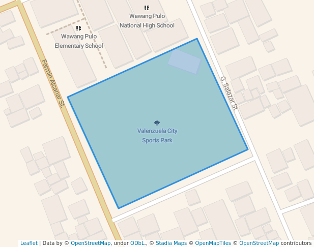 walking in Valenzuela City Sports Park map in Valenzuela