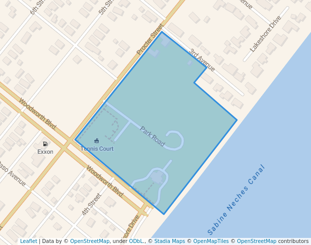 walking in Rose Hill Park map in Port Arthur