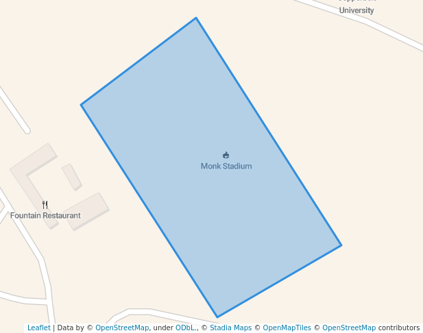 walking in monk stadium map in Kitwe