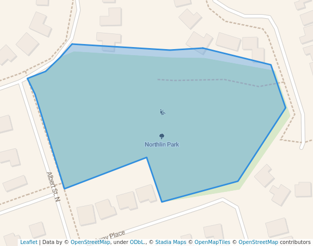 walking in Northlin Park map in Kawartha Lakes