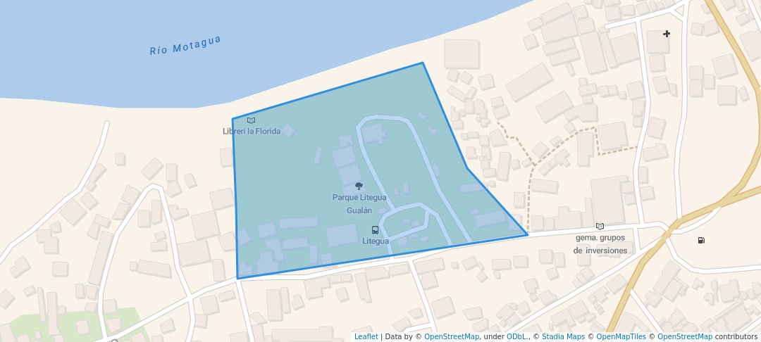 walking in Parque Litegua Gualán map in Gualán