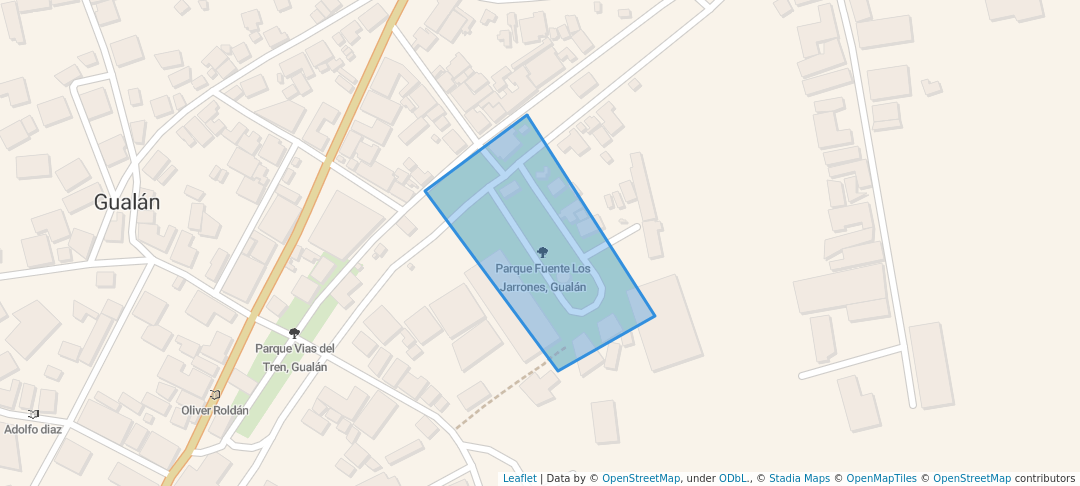 walking in Parque Fuente Los Jarrones, Gualán map in Gualán