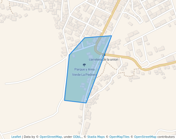 walking in Parque y Area Verde La Pedrera map in Gualán