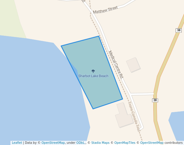 walking in Sharbot Lake Beach map in Sharbot Lake