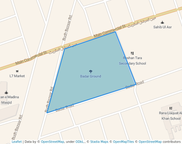 Badar Ground in Karachi | Map and Routes