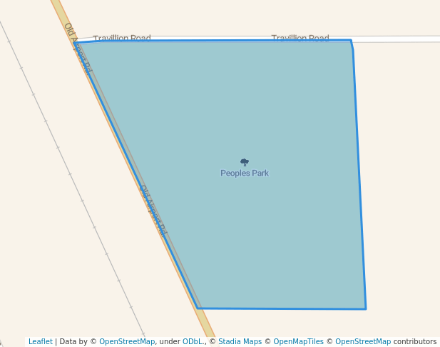 walking in Peoples Park map in Hattiesburg