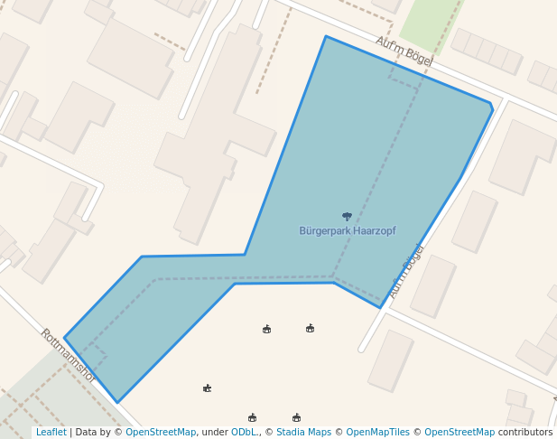 walking in Bürgerpark Haarzopf map in Essen