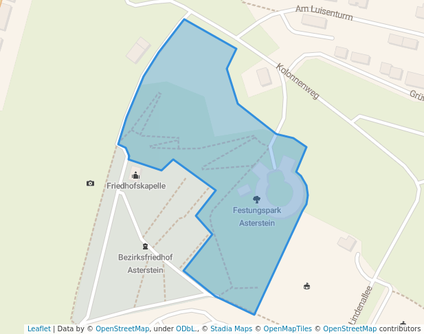 walking in Festungspark Asterstein map in Koblenz