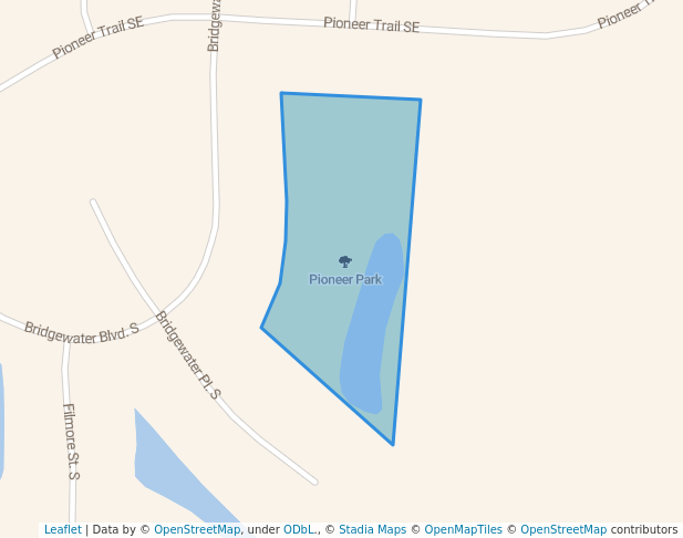 walking in Pioneer Park map in Cambridge