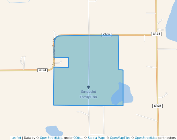 walking in Sandquist Family Park map in Cambridge