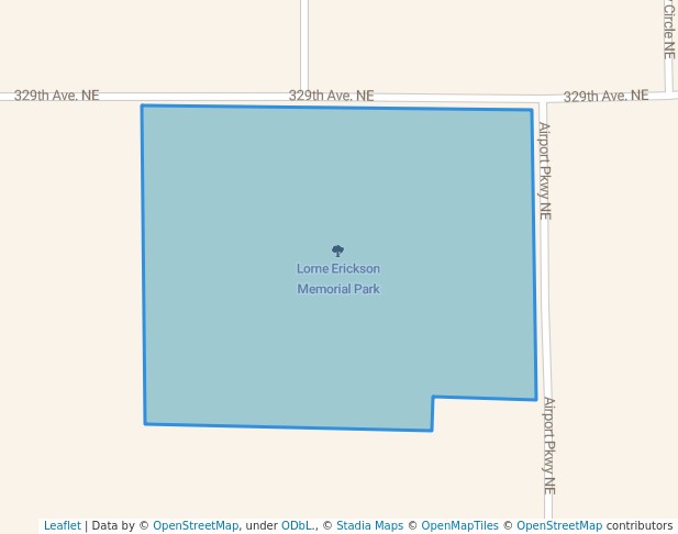 walking in Lorne Erickson Memorial Park map in Cambridge