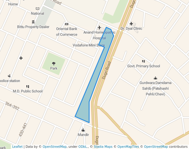 walking in Jogging Park map in Ludhiana