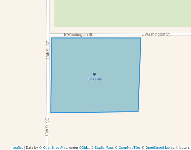 walking in Ellis Park map in Paris