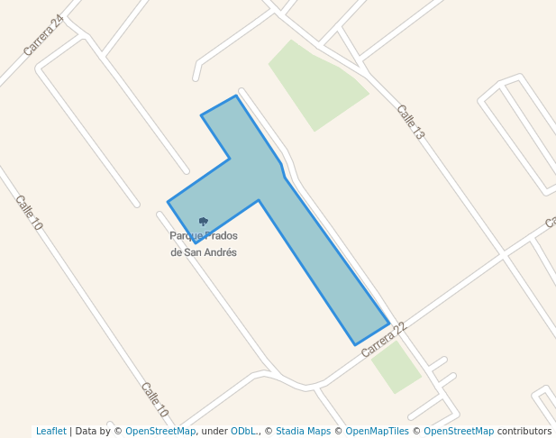 walking in Prados de San Andrés map in Funza