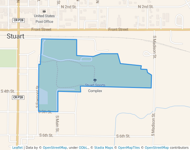 walking in Stuart Sports Complex map in Stuart