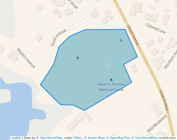 walking in Leonard C. Lopes Memorial Park map in Wareham