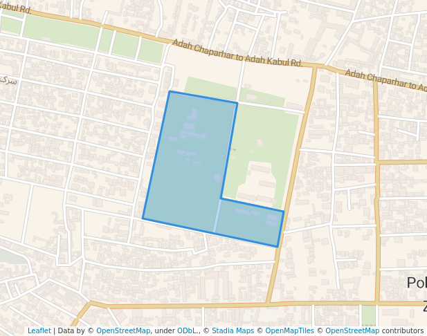 walking in City Park map in Jalalabad