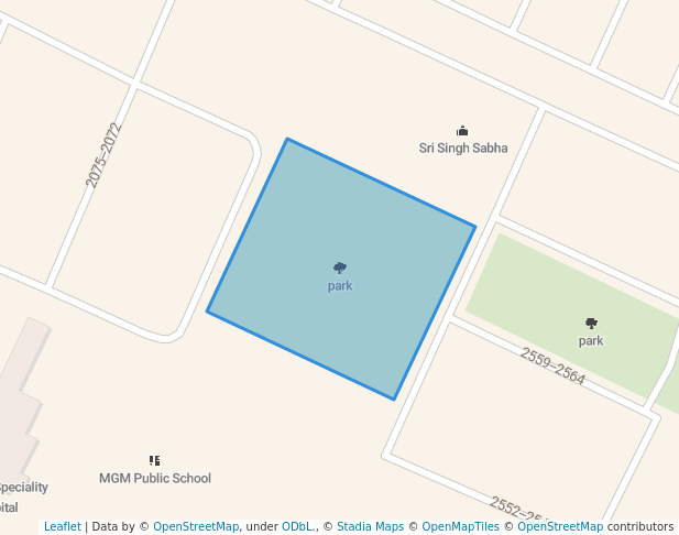 walking in park map in Ludhiana