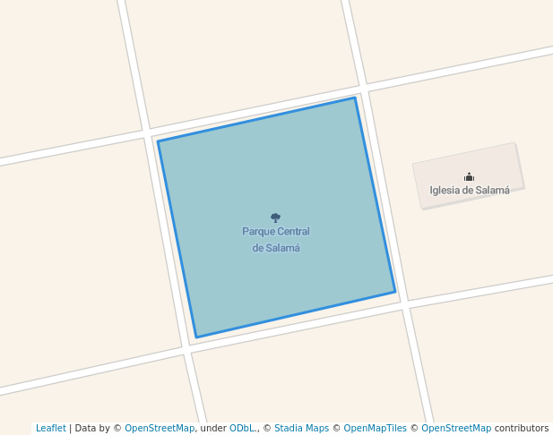 Parque Central de Salamá in Salamá | Map and Routes