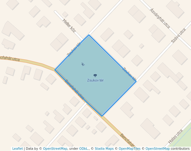 walking in Zsukov tér map in Szeged