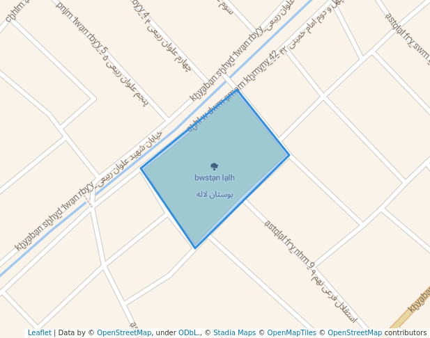 walking in بوستان لاله map in Bandar Kangan