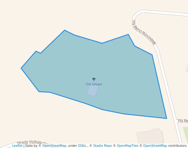 walking in Orti Urbani map in Pescara