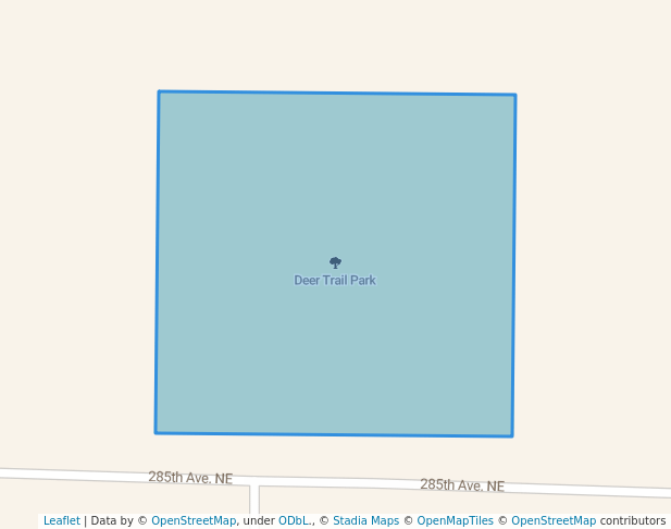 walking in Deer Trail Park map in North Branch