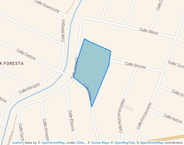 walking in Parque Ex Hacienda del Conchi map in Mazatlán