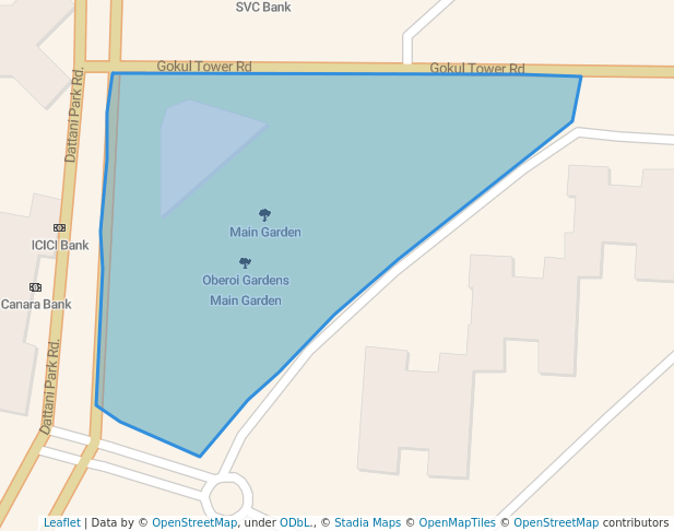 Oberoi Gardens Main Garden