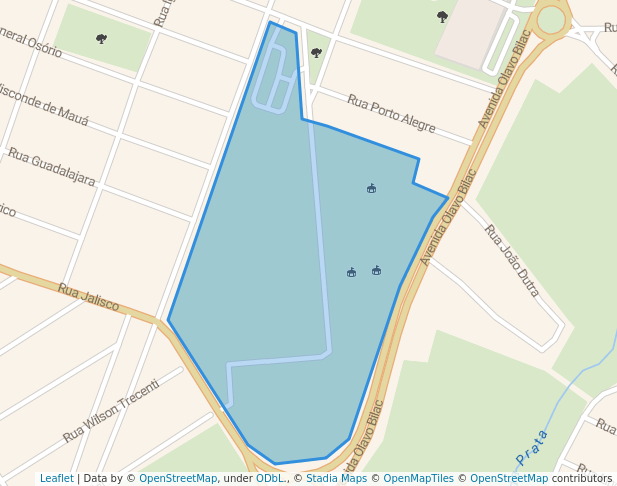 Areá verde do Teatro Municipal