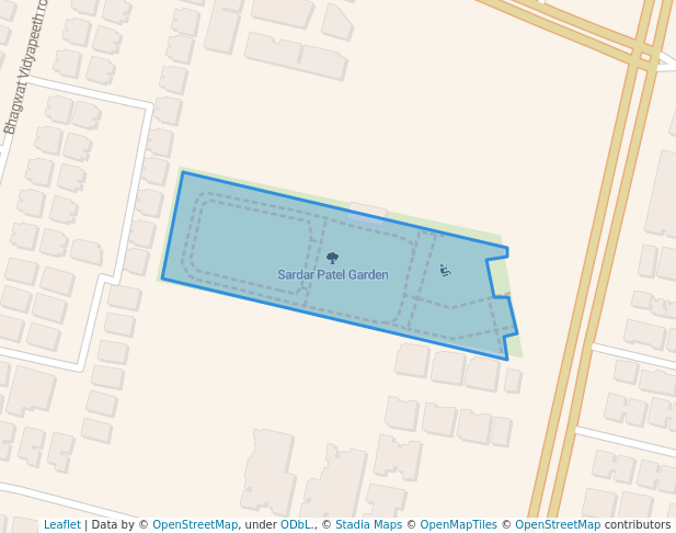walking in Sardar Patel Garden map in Ahmedabad