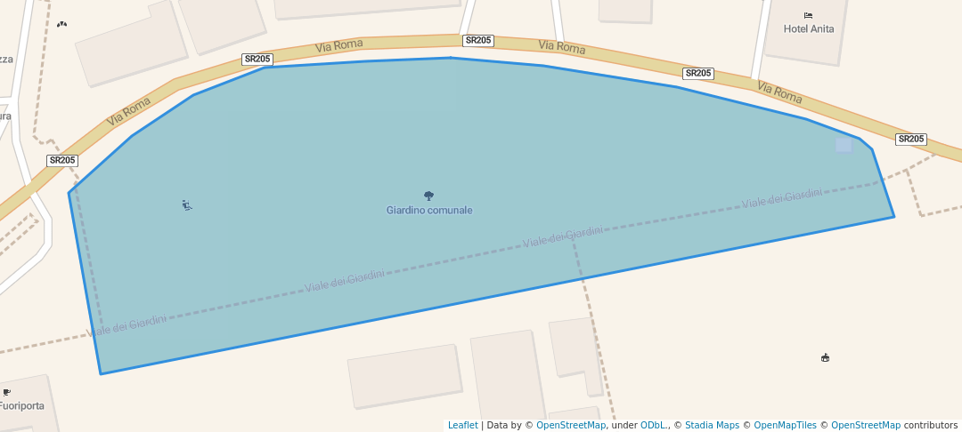 walking in Giardino comunale map in Amelia