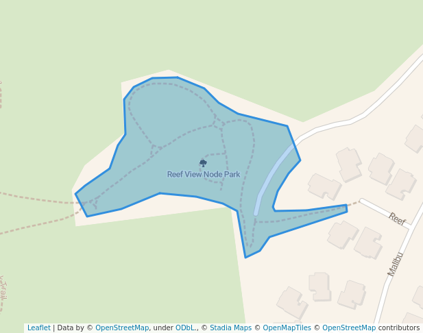 walking in Reef View Node Park map in Laguna Niguel