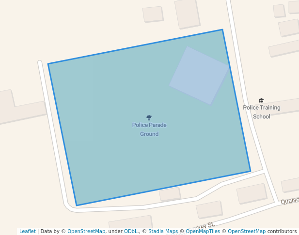 walking in Police Parade Ground map in Winneba