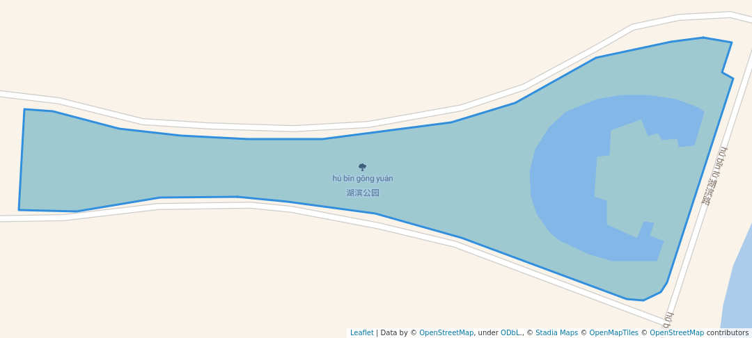 walking in 湖滨公园 map in Fu Zhou Shi