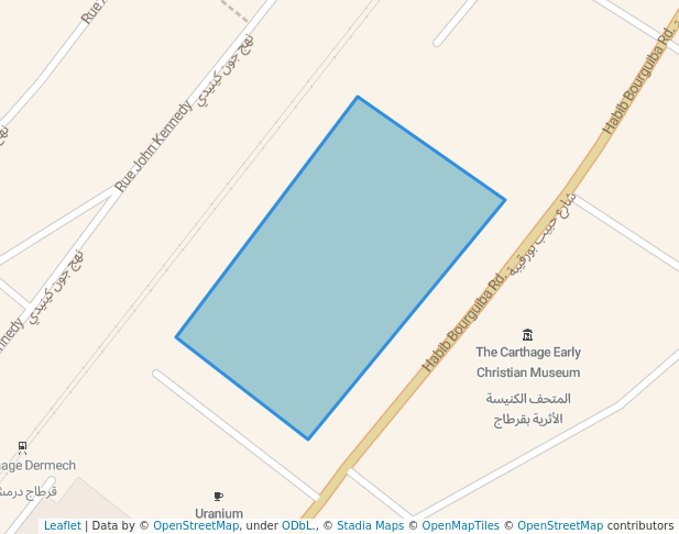 walking in site archéologique carthage dermech map in Site archéologique de Carthage