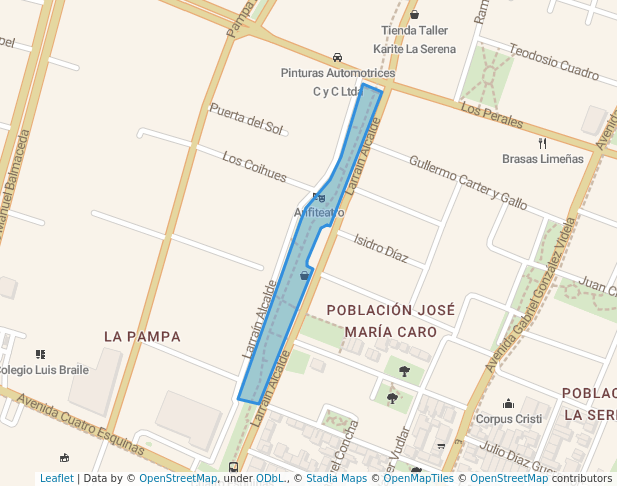 Paseo Mirador Larraín Alcalde in La Serena | Map and Routes