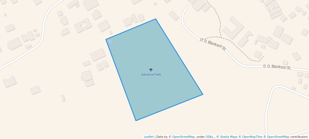 walking in Advance Park map in Winneba