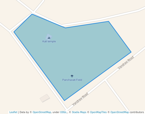 walking in Panchavati Field map in Ranchi