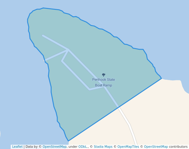 walking in Penhook State Boat Ramp map in Penhook