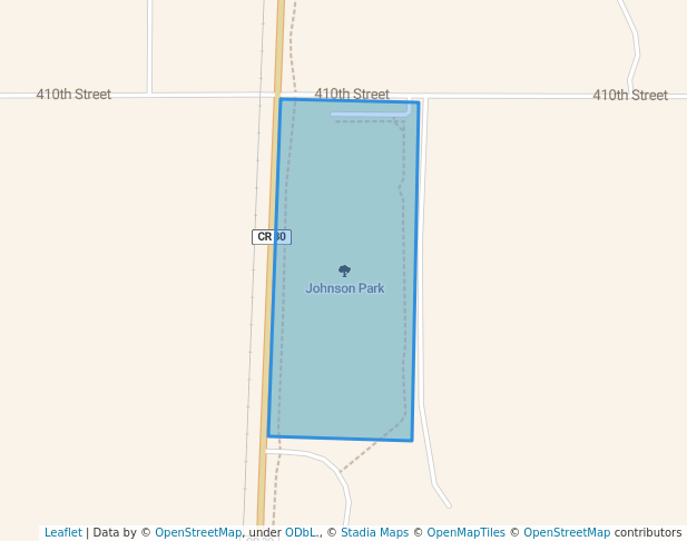 walking in Johnson Park map in North Branch