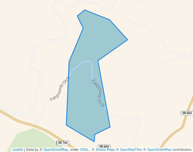 walking in Fairgrounds map in Grundy