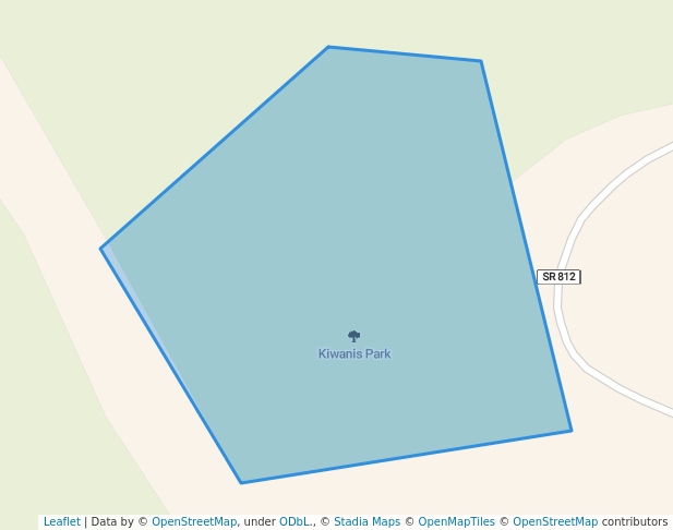 walking in Kiwanis Park map in Haysi